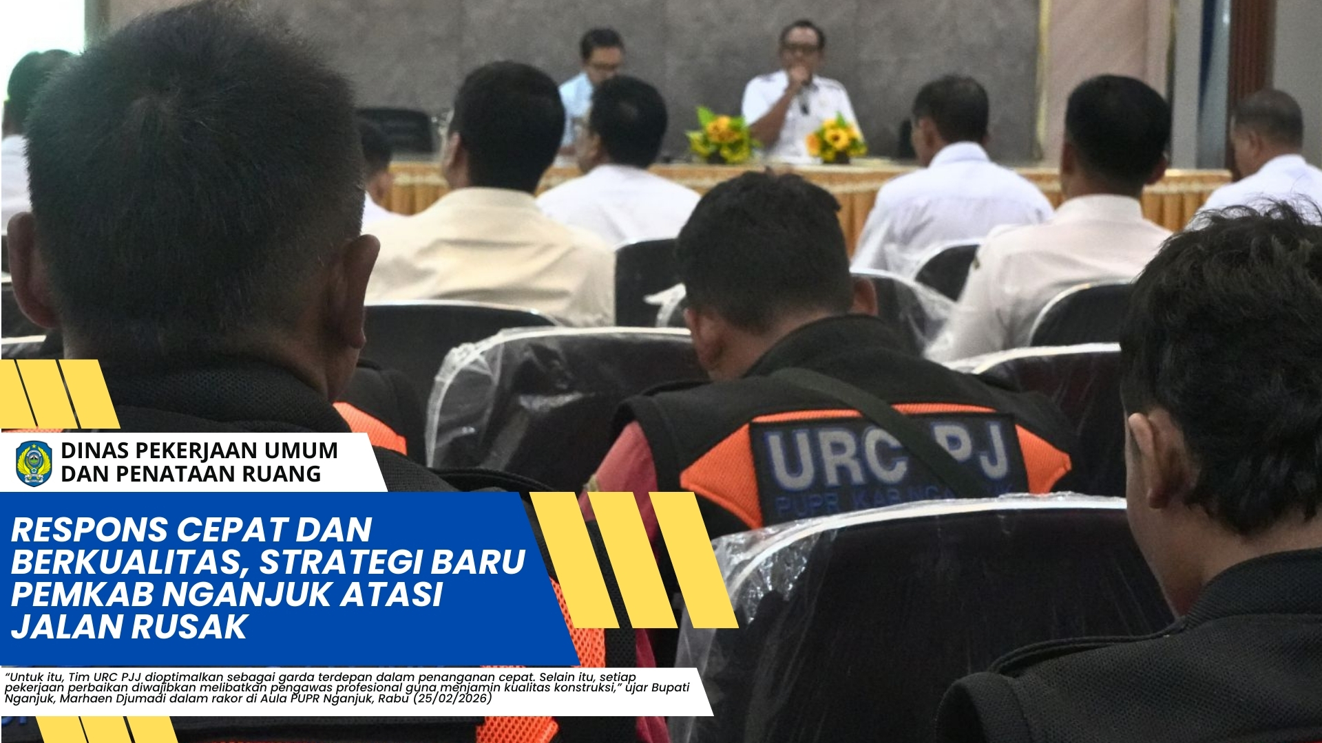 Respons Cepat dan Berkualitas, Strategi Baru Pemkab Nganjuk Atasi Jalan Rusak